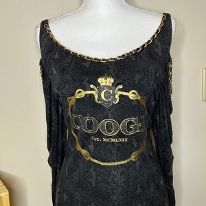 Coogi Black Chain Dress size L